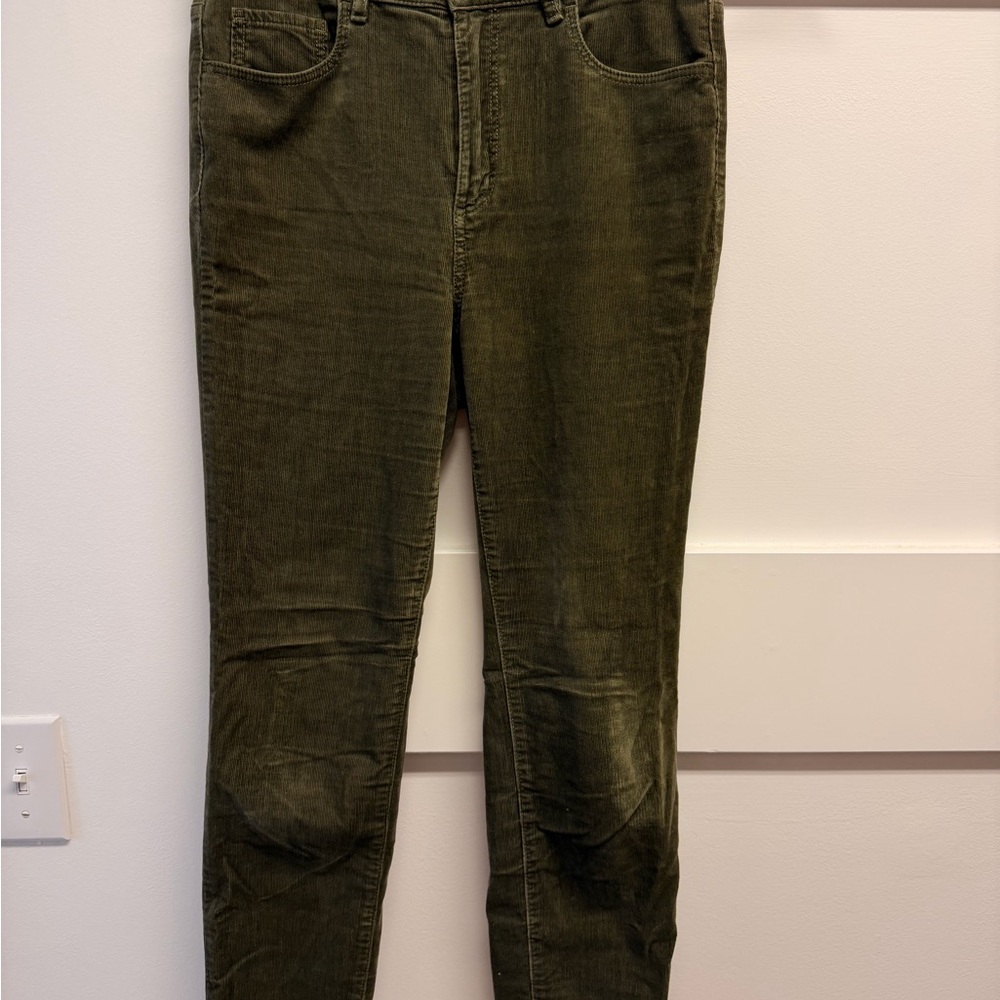 Loft Olive Green Corduroy Pants